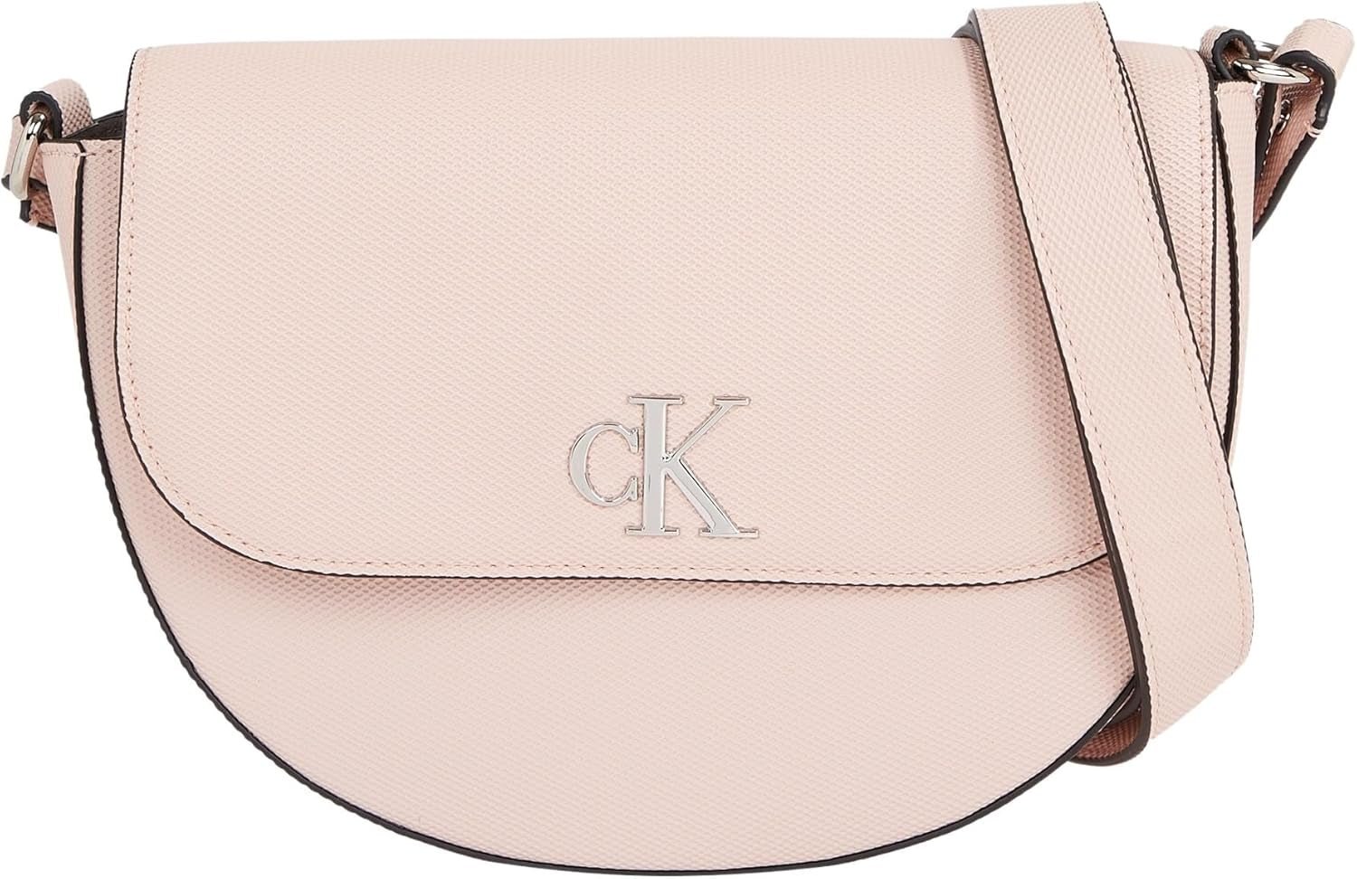 Calvin Klein Jeans Taška přes rameno Minimal Monogram Taška na sedlo Klein Bags Dámské Naty Shop Pink (Pale Conch)