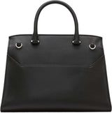 Calvin Klein dámská taška Turn Lock - 2 v 1, veganská kůže, 3 kapsy Becky Turnlock taška přes rameno, černo/stříbrné dámské tašky Naty Shop