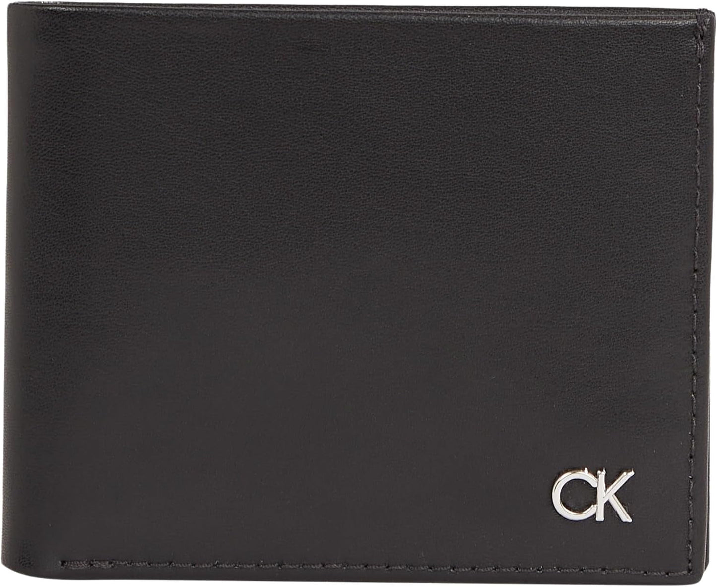 Pánská peněženka Calvin Klein METAL CK BIFOLD 6CC W/BILL, Černá (Ck Black), Pánská peněženka OS Naty Shop Výchozí název