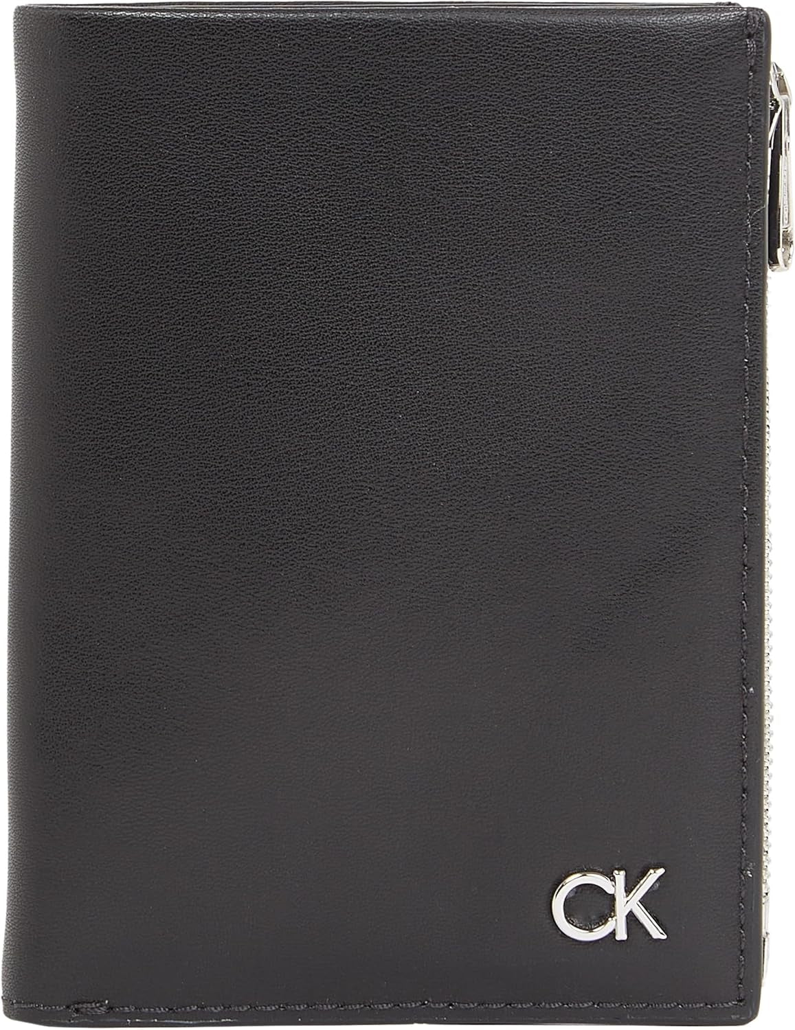 Calvin Klein KOVOVÁ CK TRIFOLD 6CC W/DETACH C Pánská peněženka, Černá (Ck Black), OS Pánská peněženka Naty Shop Výchozí název