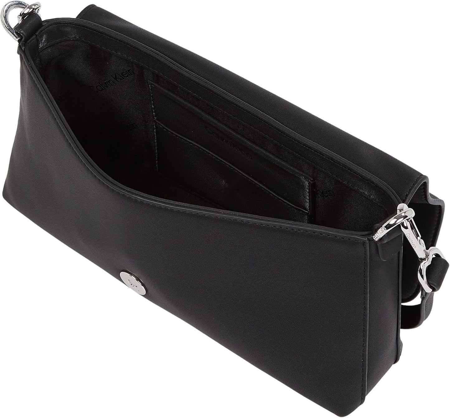 Dámská kabelka přes rameno Calvin Klein s odnímatelným konvertibilním popruhem, černá (Ck Black), One Size Genti Femei Naty Shop