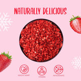 Lyofilizované jahody kousky 100g - Lyofilizované jahody Dehydrované produkty Naty Shop