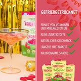 Bio lyofilizované jahody: 70 g sušených jahod do smoothie bowl, müsli, polevy na kaši - lyofilizované jahody bez přidaného cukru - lyofilizované jahody - ovoce NutriPur Dehydrované produkty Naty Shop