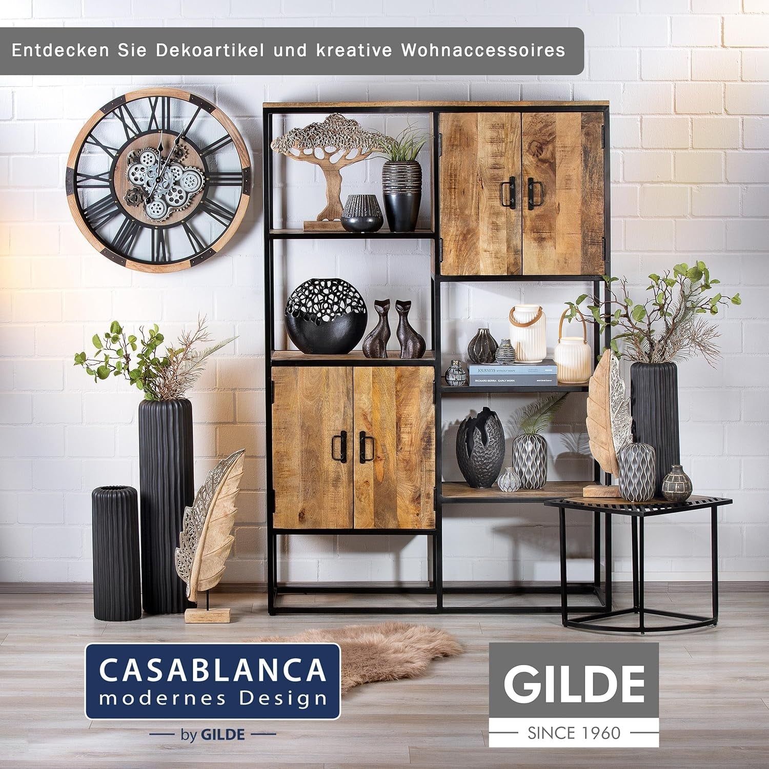 Casablanca Sculpture - Dekorativní figurka pro páry - Polyresin - Barva: starožitná stříbrná Výška 25 cm Sošky a plastiky Naty Shop