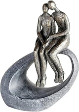 Casablanca - Socha - Dekorativní figurka - Moment - Pár - Poly - barevný bronz - 27 x 19 cm Sošky a plastiky Naty Shop Barvy bronzová, šedá Výška 27 cm