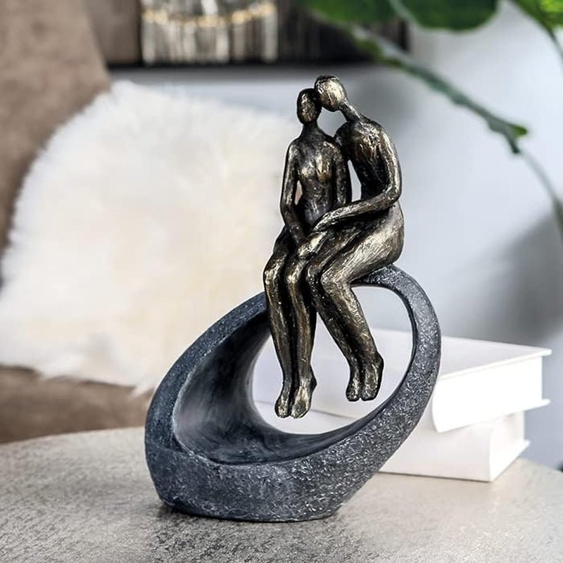 Casablanca - Socha - Dekorativní figurka - Moment - Pár - Poly - barevný bronz - 27 x 19 cm Sošky a plastiky Naty Shop