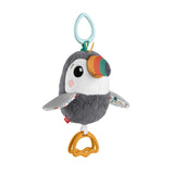 FISHER-PRICE Flap & Go Toucan - Plyšová hračka do kočárku podporuje jemné motorické a smyslové dovednosti u novorozenců od narození HNX66 Baby Toys Naty Shop Výchozí název