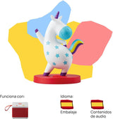 FFL30001 - Šťastný jednorožec - Písničky - Hračka, vzdělávací obsah, pro dívky a chlapce od 0 let, vícebarevné Bebe Toys Naty Shop