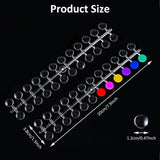 240 Stück Nagel Display Punkt Farbpunkte,Transparentní Nail Art Display,Nagellack Displays Rund Für Nagelstudio Und Anfänger,Diy Nail Art Nagelstudios