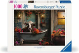 Ravensburger Puzzle 12000782 - Kráva ve vaně - 1000 dílkové puzzle pro dospělé a děti od 14 let, Puzzle Naty Shop Výchozí název