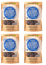 Sada 4 bio kousků - skořicové mandle/skořicové mandle v belgické hořké čokoládě/bez přidaného cukru, bez sladidel/VEGAN & FAIR TRADE / 4 x 85g