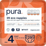 Ekologické dětské plenky – velikost 3 (4-9 kg), 1 balení (26 plen), ultra jemné plenky pro citlivou pokožku, organická bavlna, ochrana proti vytečení až 12 hodin, nový průvodce velikostí