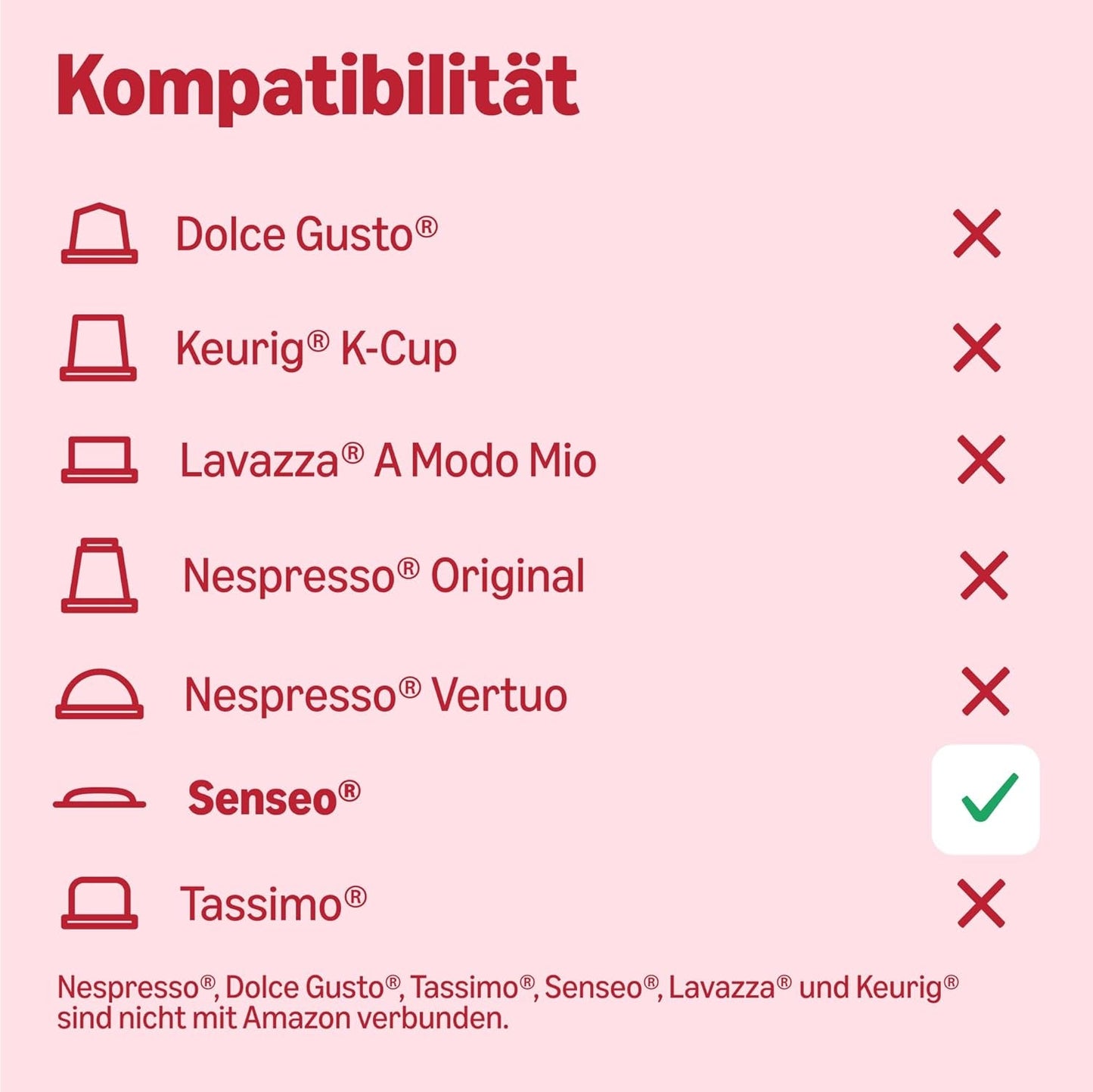 od Amazon Klassische Kaffeepads aus 100% Arabica, geeignet für Senseo-Maschinen, 36 Stück (1 Packung mit 36 ​​​​Stück) – Rainforest Alliance-zertifiziert