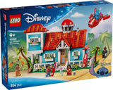LEGO Ç€ Disney Beach House z "Lilo and Stitch" - Sestavitelná hračka se 6 místnostmi, observatoří, vesmírnou lodí a 5 minifigurkami - dárek k narozeninám pro dívky a chlapce od 9 let a fanoušky 43268 Stavebnice Besuche den LEGO-Store