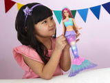Barbie Dreamtopia Magic Light panenka mořské panny s blond vlasy, panenka Barbie s ocasem mořské panny, vhodná jako dárek pro děti od 3 let, HDJ36