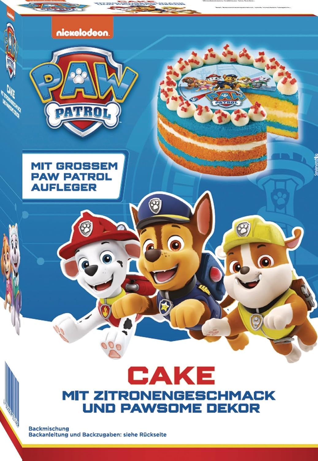 RUF X Paw Patrol Muffin Backmischung Mit Erdbeer-Geschmack, Für 12 Paw Patrol Muffins, Inkl.16 Oblaten-Auflegern Und Pawsome Muffin-Förmchen, 1 X 394G Naty Shop 307 G (1Er Pack) Kuchen