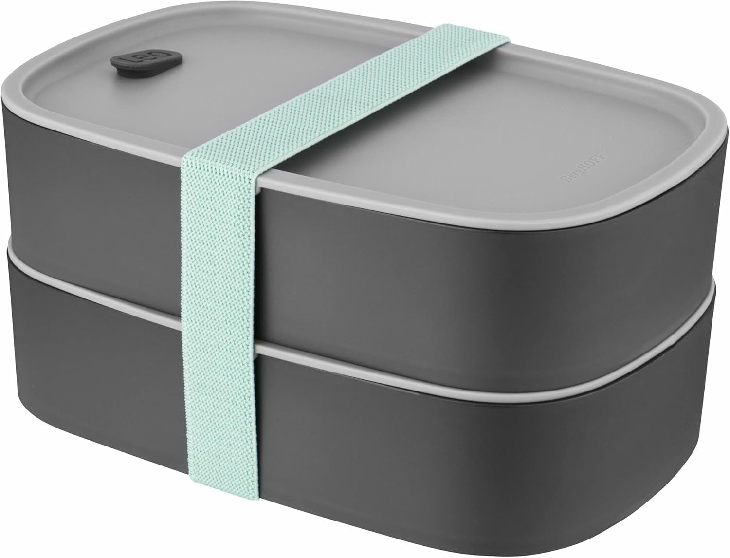 BergHoff dvojitý bento box - Leo (sada obědového boxu 19x12,5x9 cm, dva boxy, vhodné do mikrovlnné trouby, vzduchotěsné těsnění, vhodné na mytí v myčce, ideální na svačiny / svačiny / salát) 3950126 Dózy na potraviny Naty Shop Classic