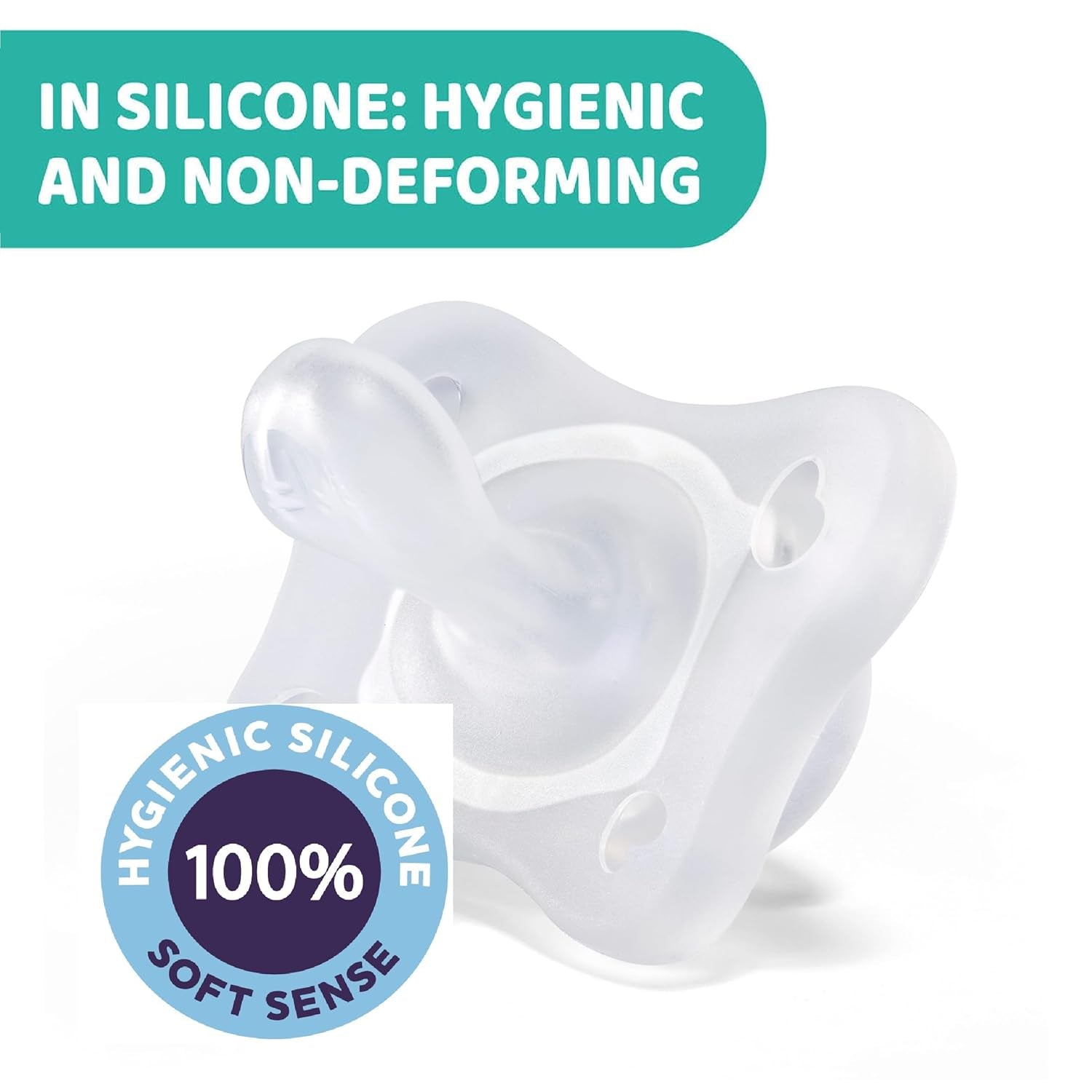 PHYSIOFORMA MINI MĚKKÁ SUSPENZE PRO ČIŠTĚNÍ, SVĚTLÁ, 2-6M, 100% SILIKON, 2 KS