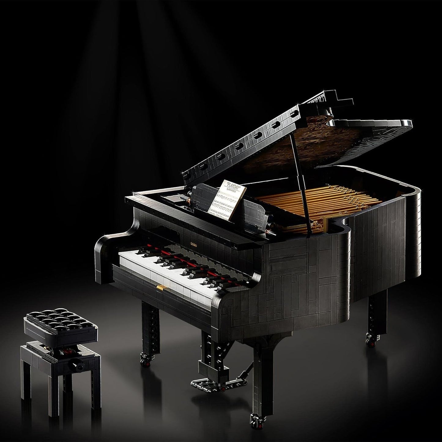 LEGO Ideas koncertní křídlo (21323); Stavebnice; Váš vlastní koncertní klavír; Skvělý modelářský projekt pro talentovaného pianistu, hudebníka, milovníka hudby nebo fandy (3 662 dílků) Stavebnice Besuche den LEGO-Store