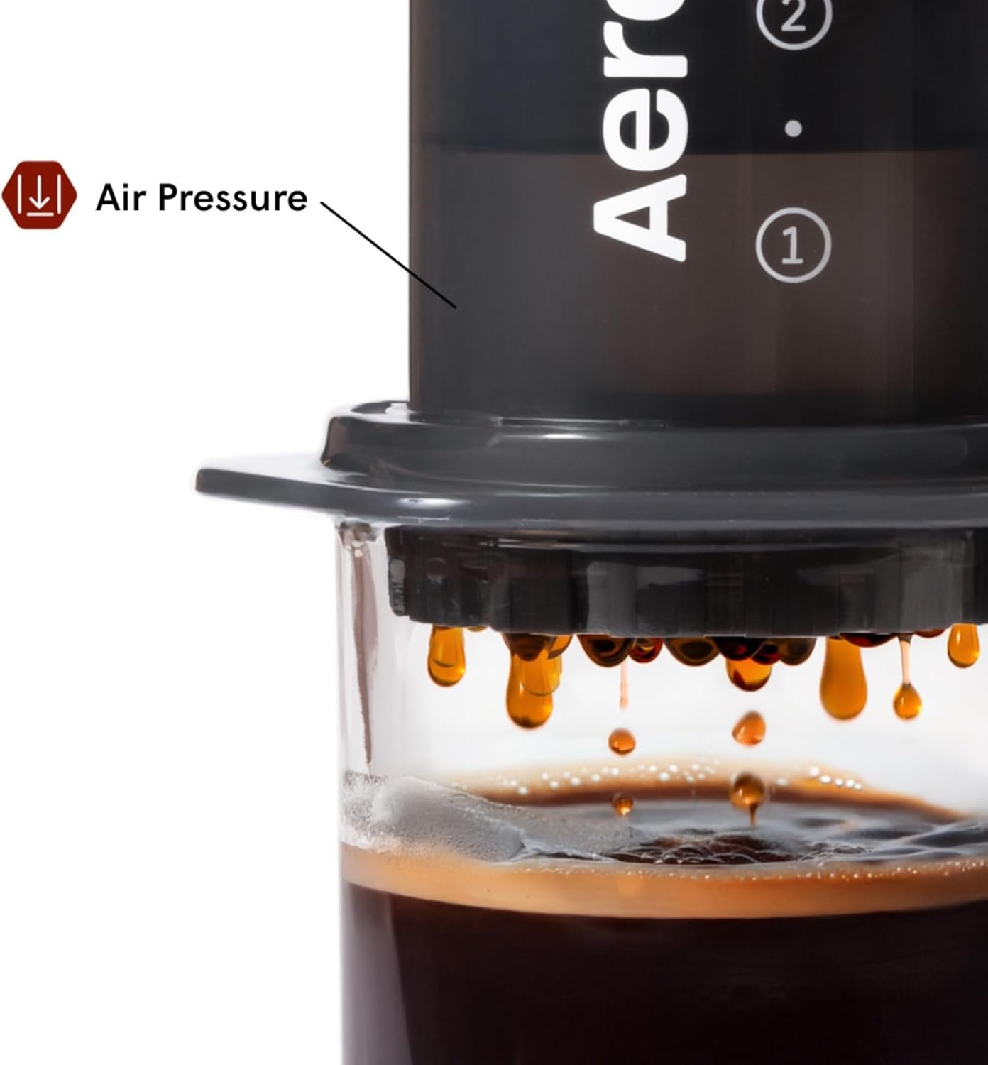 Originální kávovar a espresso AeroPress, přenosný baristický kávovar s komorou, plunžrem a filtry, kávovar Rapid a espresso