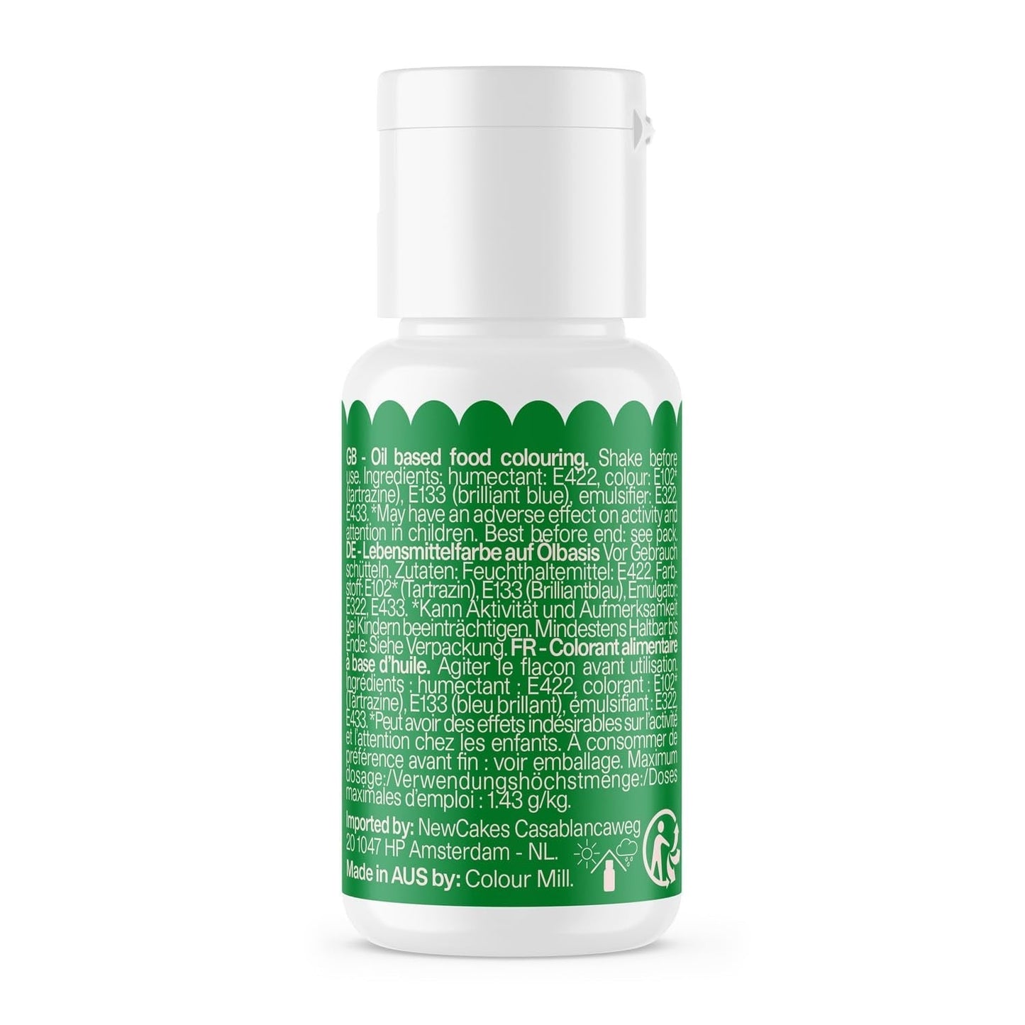 Potravinářské barvivo Color Mill Oil Blend Forest Oil - Potravinářské barvivo na čokoládu, fondán, muffiny, dorty, pečení, makronky - Potravinářské barvivo na zdobení dortů - 100 ml
