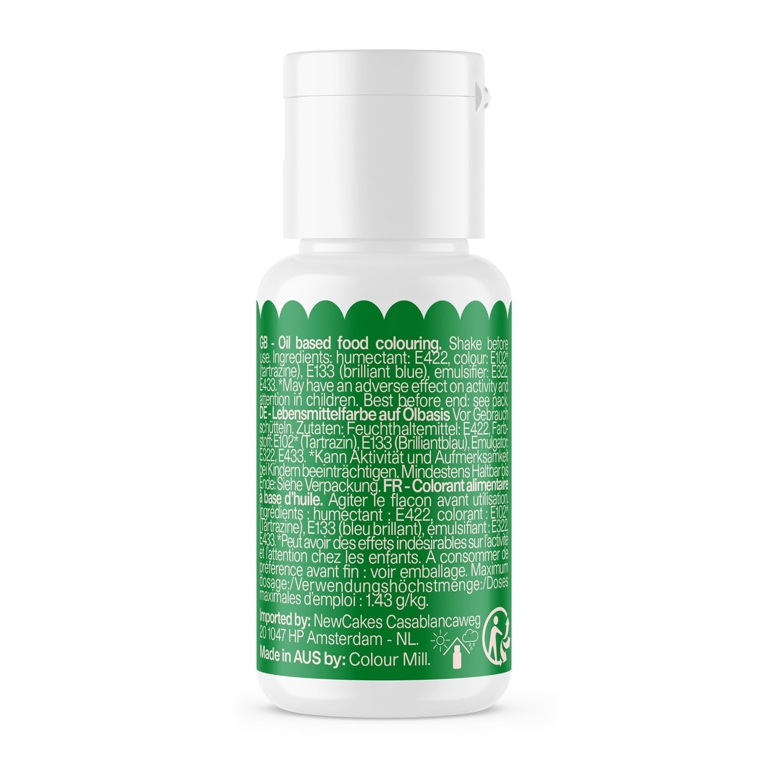 Potravinářské barvivo Color Mill Oil Blend Forest Oil - Potravinářské barvivo na čokoládu, fondán, muffiny, dorty, pečení, makronky - Potravinářské barvivo na zdobení dortů - 100 ml