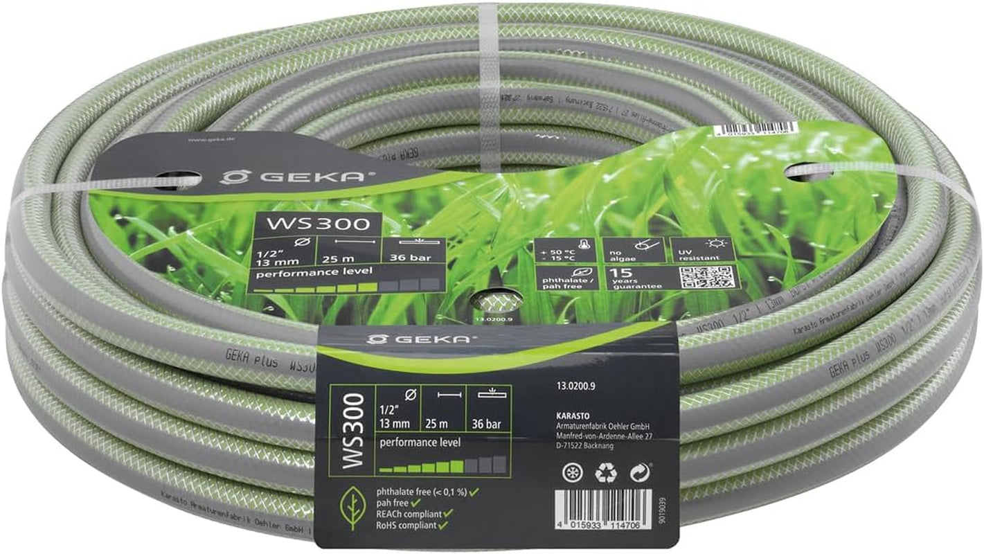 plus vodní hadice WS400 (délka cca 25 metrů, 5vrstvá konstrukce hadice, vysoce kvalitní materiály, tlakově odolná a tvarově stálá) 13.0210.9