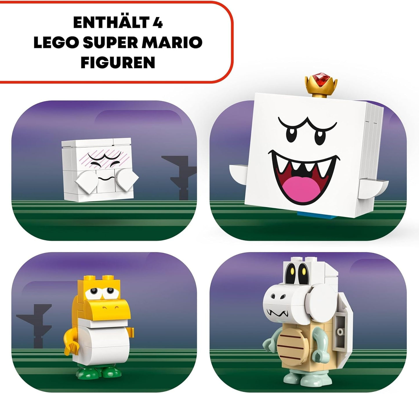LEGO Super Mario King Buu Huu's Haunted House Kids Sběratelská sada Haunted House Nintendo s dárkem Baby Yoshi pro chlapce, dívky a hráče Věk 8+ 71436 Stavebnice Besuche den LEGO-Store