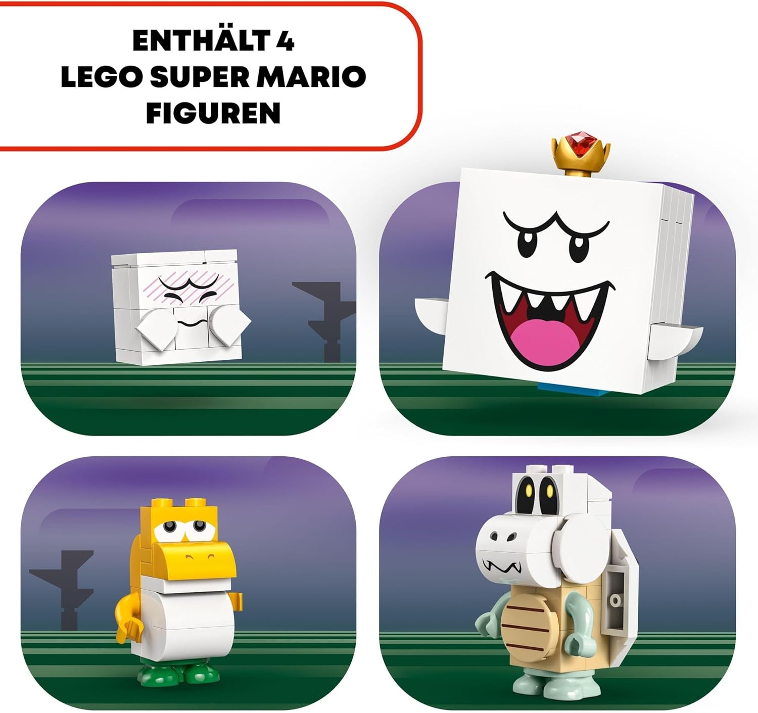 LEGO Super Mario King Buu Huu's Haunted House Kids Sběratelská sada Haunted House Nintendo s dárkem Baby Yoshi pro chlapce, dívky a hráče Věk 8+ 71436 Stavebnice Besuche den LEGO-Store