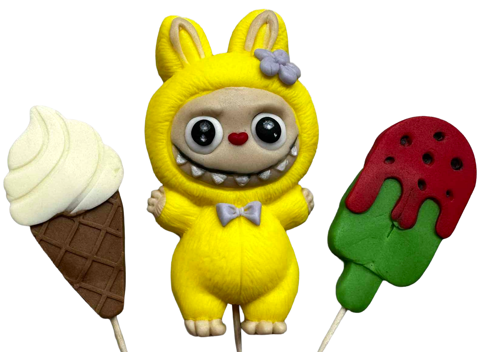 Sada jedlých dekorací, Labubu Decorations z Sugar Paste Nati Shop