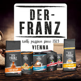 Káva Der-Franz Melange, Síla 3/5, 100% Arabica, celá kávová zrna, 4 x 1000 g