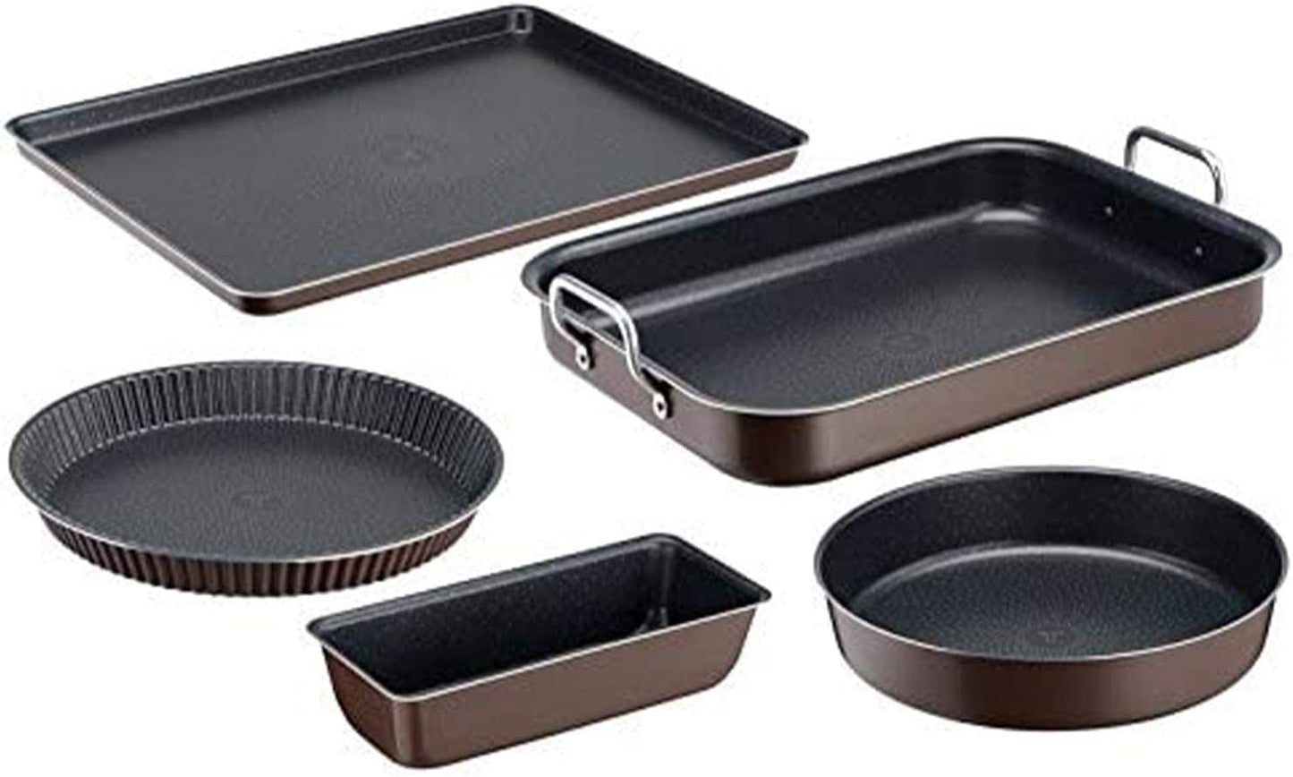Tefal J1600502 Success Flach Mini Backofen Aluminium Schwarz 19X25 X 4,2 cm Formy a plechy na pečení Naty Shop