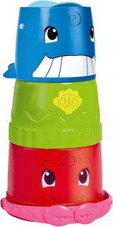 Simba 104010183 - ABC kbelík se stohovatelným sklem, kbelík a barevné sklo s proudem a vodním kolem, 3 kusy, 23 cm, od 12 měsíců Baby Toys Naty Shop Výchozí název