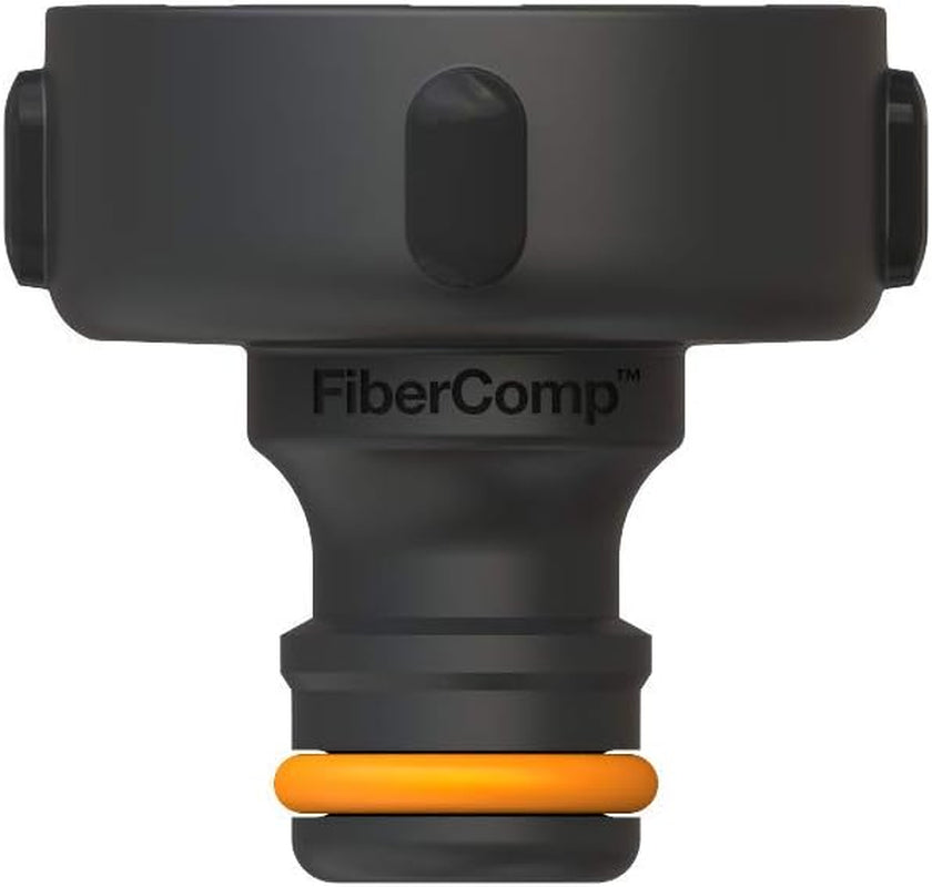 Fiskars Faucet Connector, pro faucety, Ø 21 mm (G 1/2"), FiberComp, univerzální velikost, 10 g, černá/oranžová, 1027053