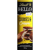 Lindt Hello Cookies & Smetanová čokoláda | Tyčinka 100g | Mléčná čokoláda se sušenkami a smetanovou náplní | Čokoládová tyčinka | Čokoládový dárek