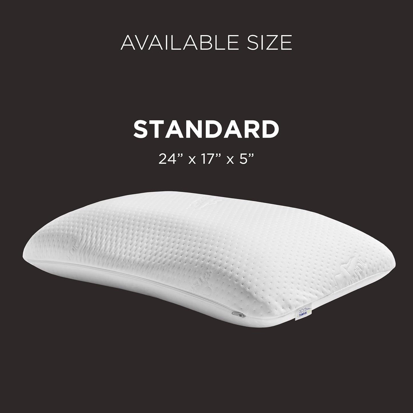 TEMPUR-PEDIC Symphony Polštář Vyrobeno z paměťové pěny, Luxusní, Měkké, Standardní, Bílé Standardní polštáře Naty Shop