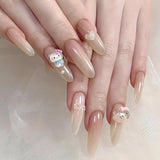 3D nálepky na nehty pro kočky, třpytky na nehty, flitry, pryskyřicové nálepky na nehty, drahokamy na nehty, diamanty pro nail art, včetně voskové tyčinky s drahokamy (barevná kočka)