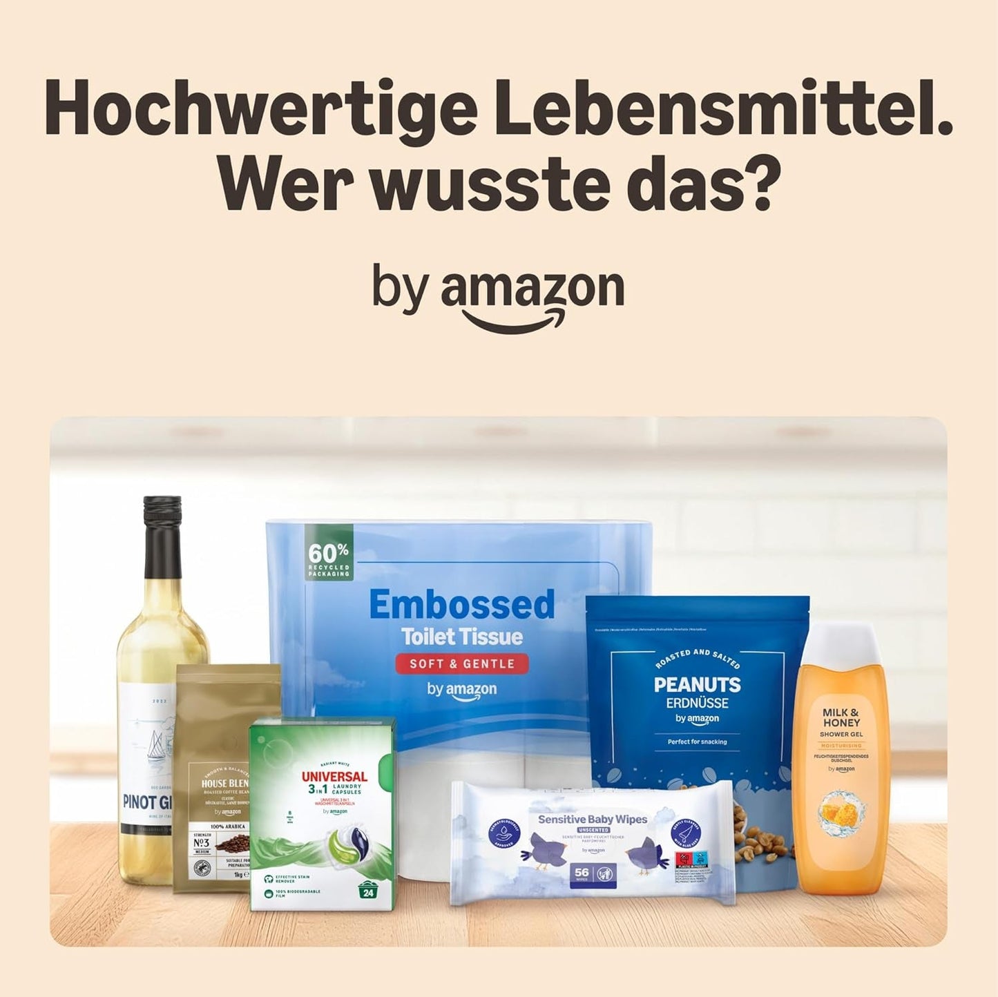 od Amazon Kaffeebohnen, Mittlere Röstung, 100% Arabica, Amaretto, 2 kg (2 balení po 1 kg)