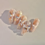 JMEOWIO 3D Nálepka na nehty Schmetterling Nálepka na nehty Selbstklebend Nagelaufkleber 5D Stereoskopická dekorace Nageldesign Zubehör 1 Blatt