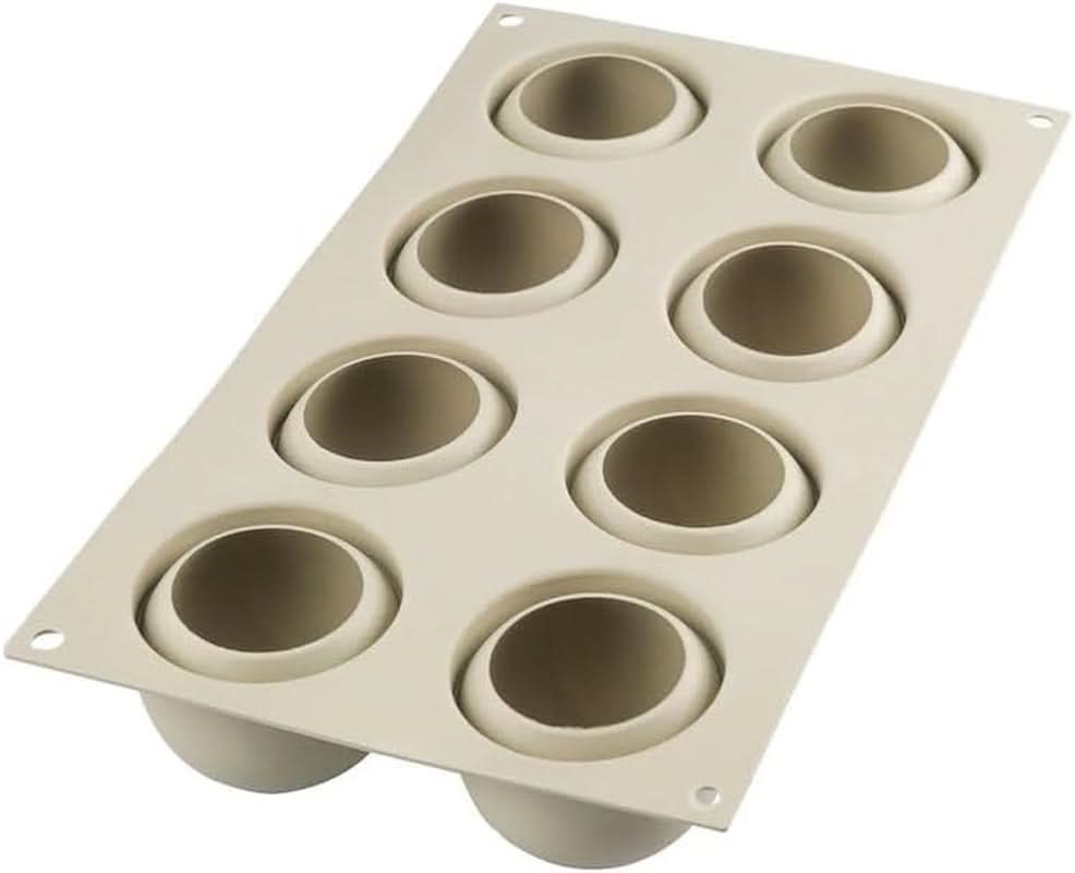 Silikomart, forma na silikonové dorty Tartufo, 8 samostatných portů, Ø 62 H 52 mm Kitchen Naty Shop