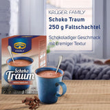 KRÜGER Family, Kakaový prášek na horkou čokoládu, 8 krabiček x 10 sáčků, 8 x 250 gramů kakaa a horké čokolády Naty Shop