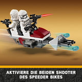 LEGO Star Wars 75372 klonový voják a bitevní balíček bitevního droida, vč. 4 minifigurky, 5 droidů a motorka speeder se střílečkou - Stavebnice pro chlapce a dívky ve věku od 7 let Stavebnice Besuche den LEGO-Store