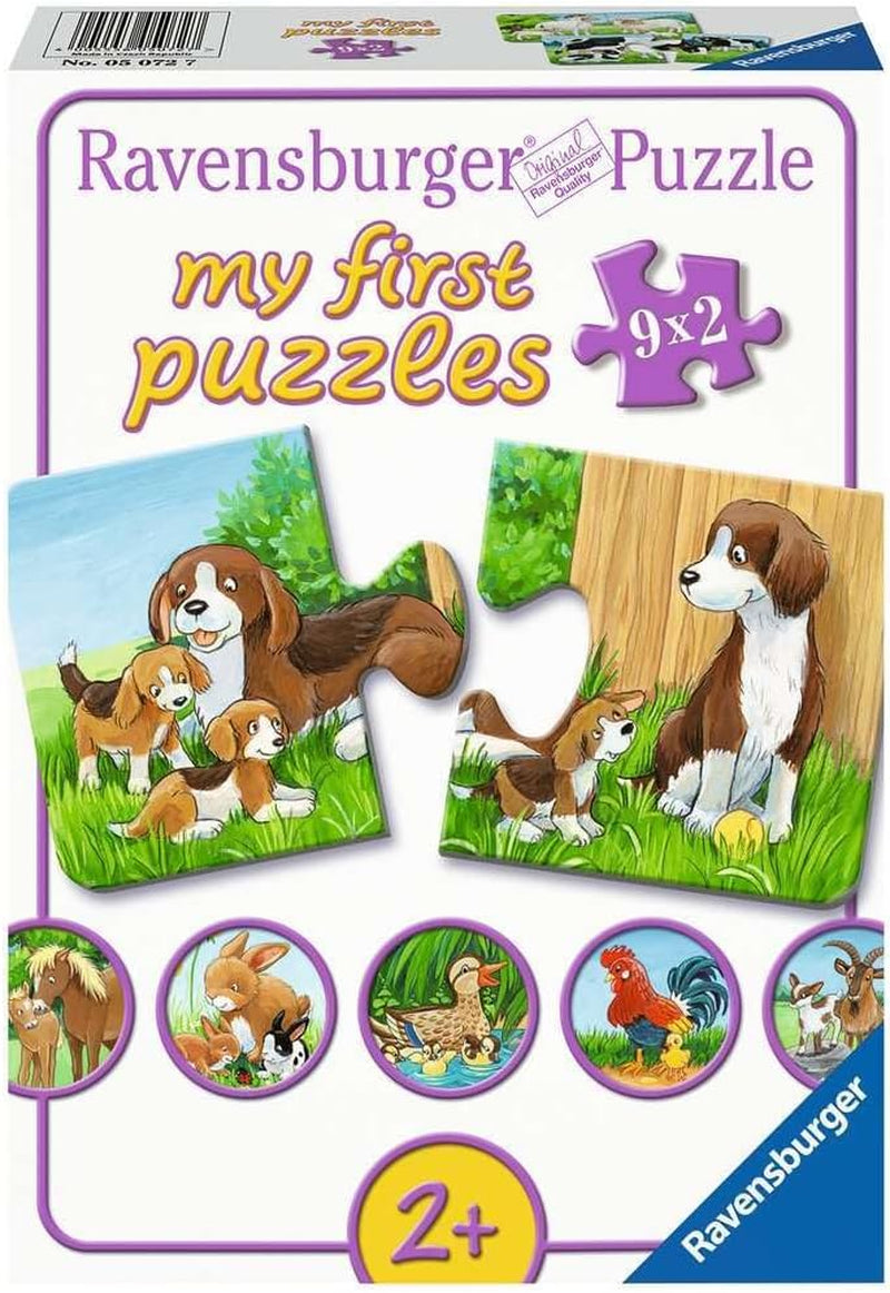 Puzzle Ravensburger pro děti - 05072 Rodiny farmářských zvířat - Moje první puzzle 9X2 - Puzzle pro 2 roky Puzzle Naty Shop Výchozí název