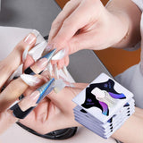 100 ks šablon na gelové nehty, doplňky na umělé nehty, samolepicí šablony na nehty pro nail art, gelové nehty, umělé nehty