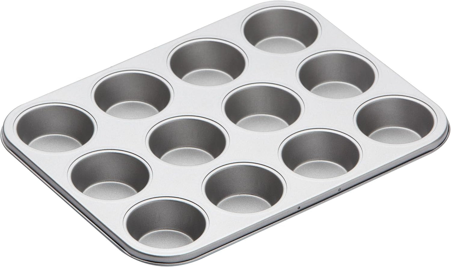 Kuchyňský plech na pečení muffinů, nepřilnavý kryt, pojme 12 muffinů, 35 cm x 27 cm Naty Shop pekáče a plechy