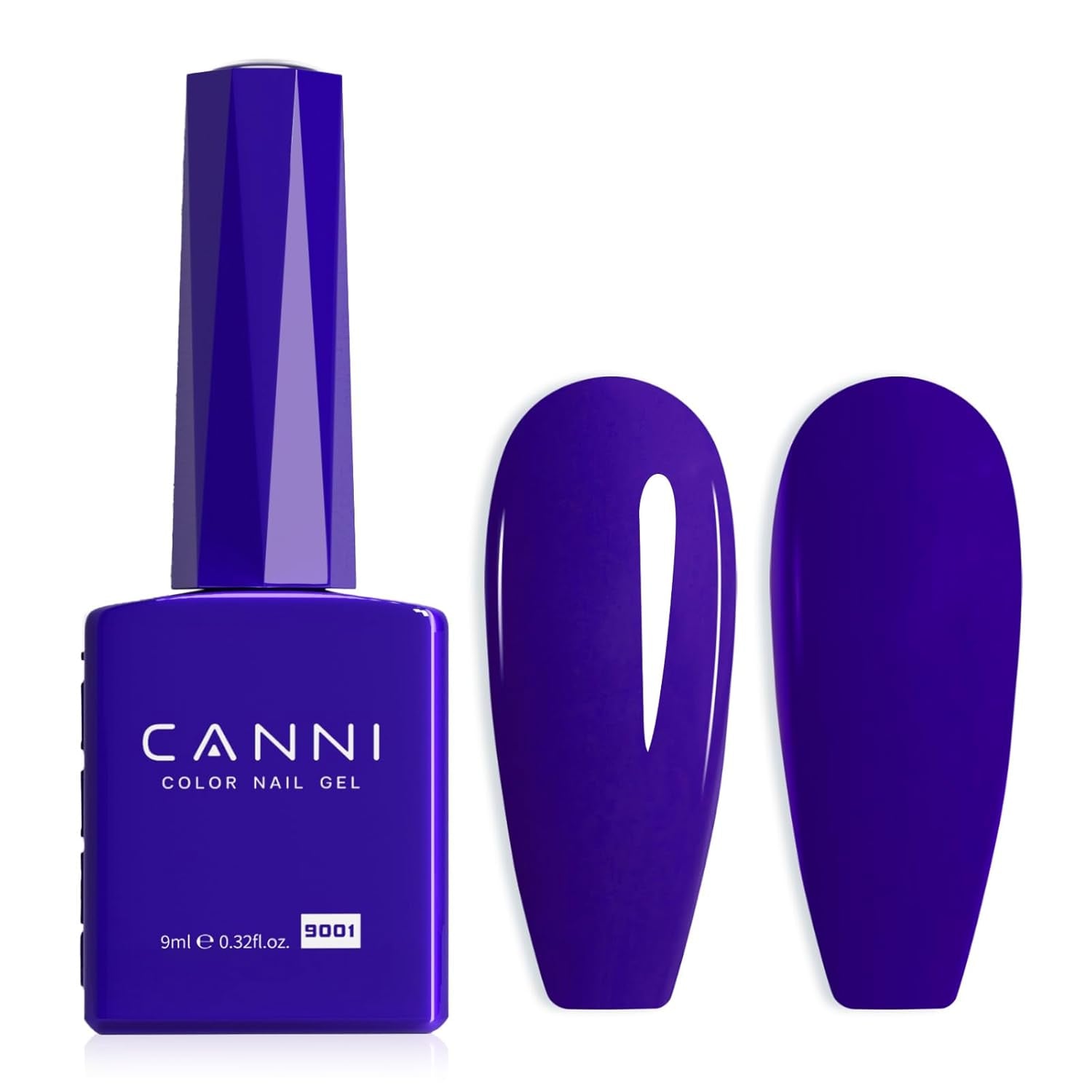 CANNI gel lak na nehty, semipermanentní, tmavě fialový, lak na nehty, UV gel, soak off, manikúra