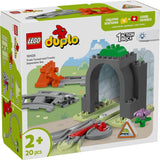 LEGO DUPLO Městský železniční tunel a koleje – rozšiřující sada, dárek pro batolata, podporuje zručnost, herní sada pro 2leté fanoušky vozidel, kreativní výuková hračka 10425 Stavebnice Besuche den LEGO-Store