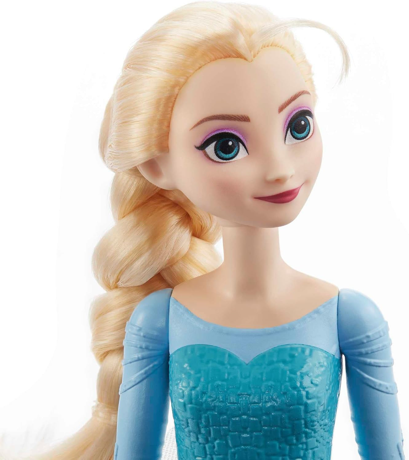 Elsa Mattel Disney panenka Frozen, panenka Frozen, rozčesatelné blond vlasy, polohovatelné, odnímatelné boty, dárky Disney, hračka od 3 let, HLW47