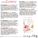 ScrapCooking, sada 3 potravinářských barviv, zlatá, růžovo-zlatá a rubínová, metalické odstíny, 3 x 5 gramů Naty Shop