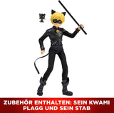 BANDAI - Miraculous Ladybug - 26cm panenka Mannequin - Motan Noir - Oficiálně licencovaná panenka Miraculous - Motan Noir Kloubová panenka - Hračka pro děti od 4 let - P50002